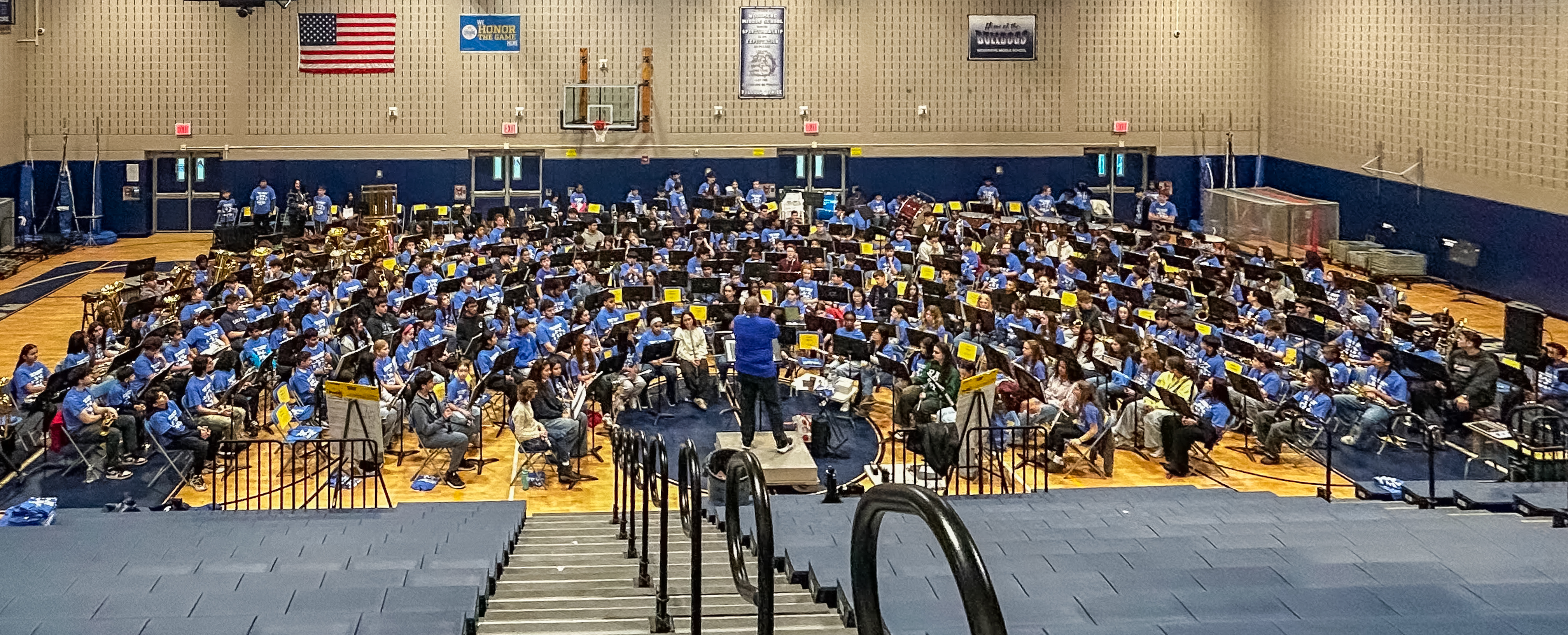 All-District Band Day 2026 — the full K-12 ensemble