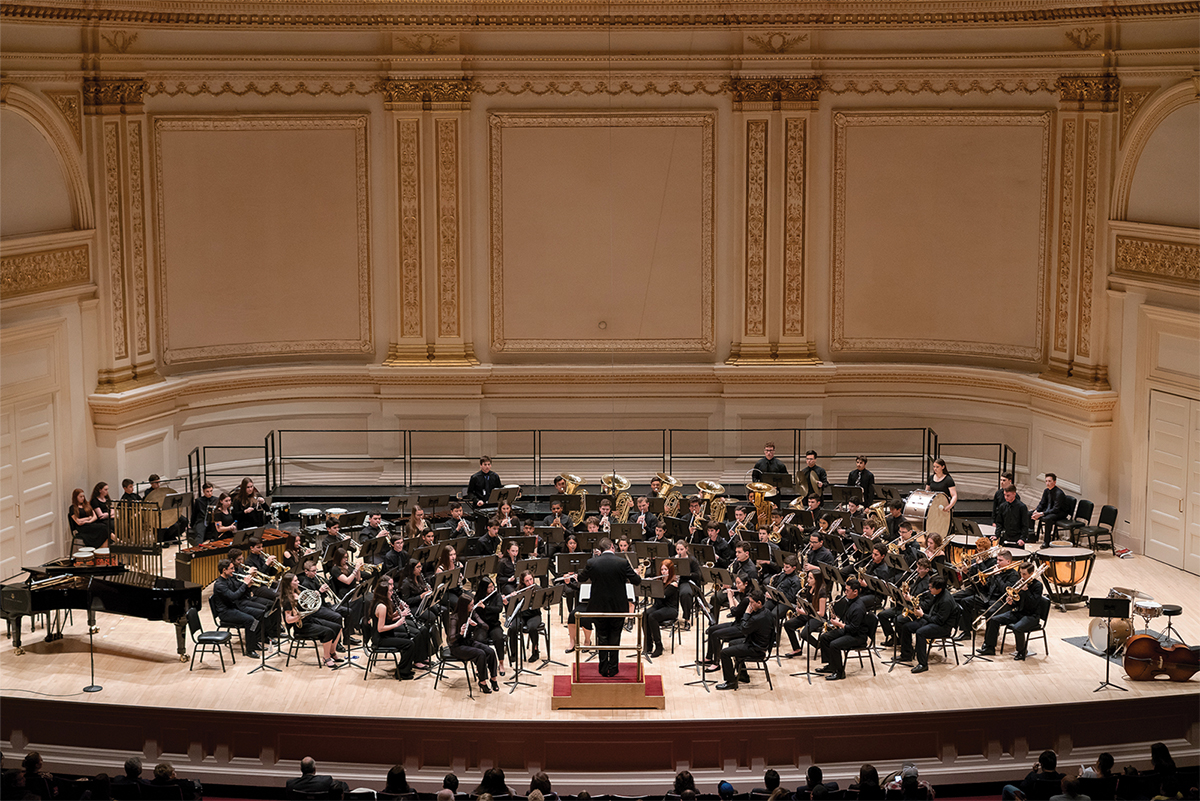 Hewlett-Wantagh Festival Winds performing at Carnegie Hall, 2013